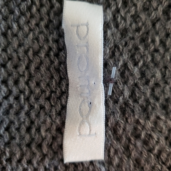 PROMOD Grey Heather V Neck Knit Sweater Vest, long vest, vintage sweater vest Sm - Picture 6 of 13